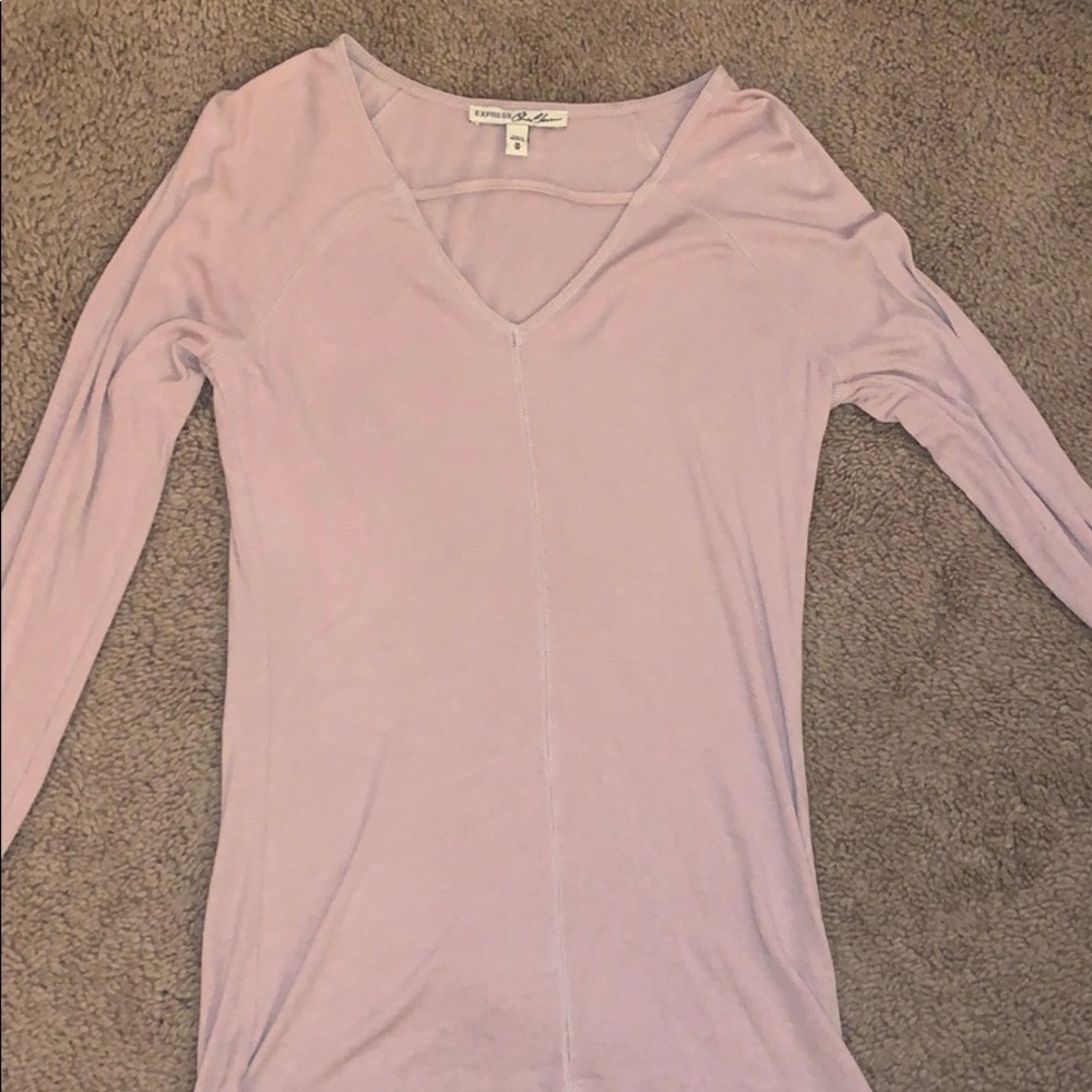 Express One Eleven Ribbed Shirt